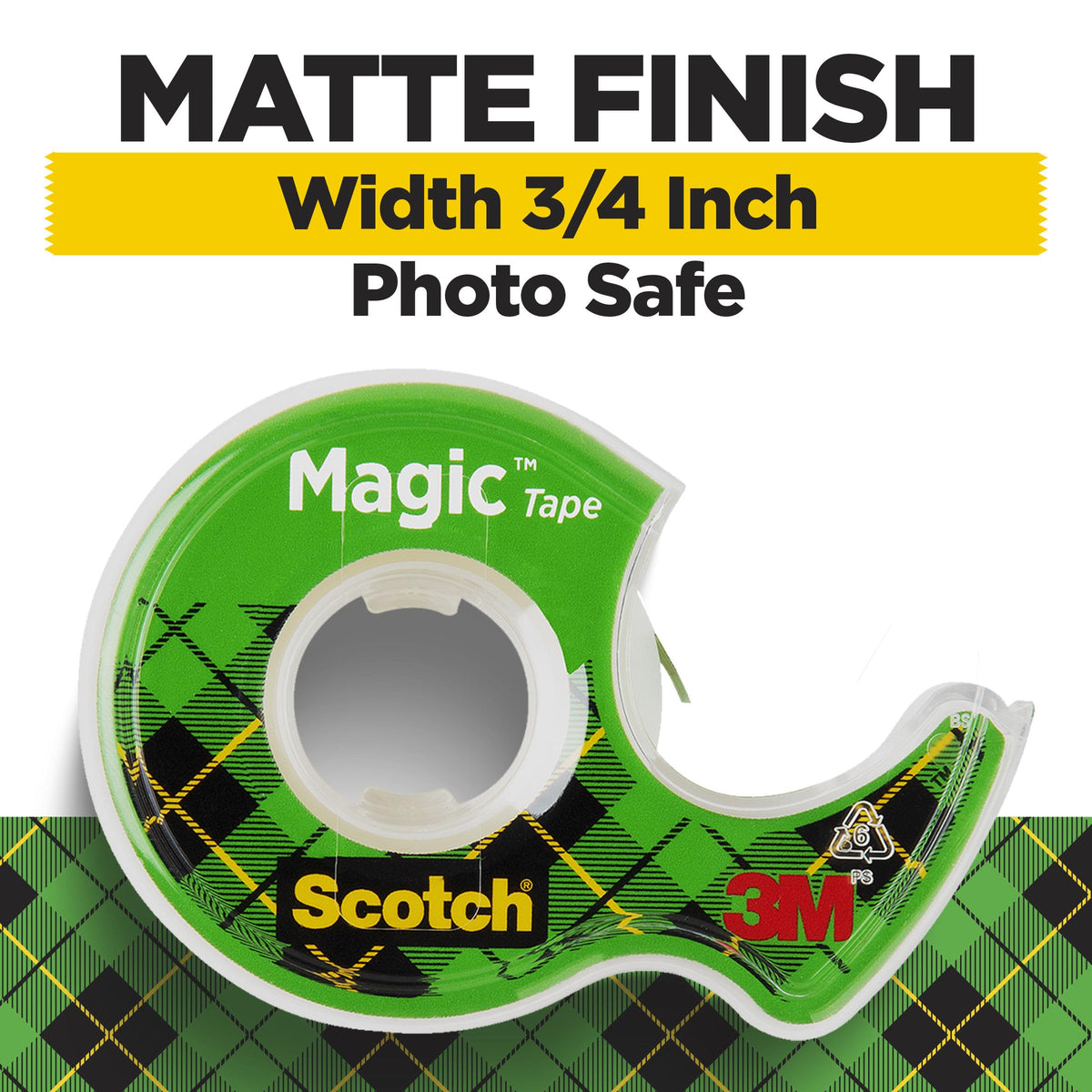 Bundle of Scotch Heavy Duty Packaging Tape, 1.88" x 54.6 yd, Designed for Packing, Shipping and Mailing, 3" Core, 6 Rolls + Scotch Magic Tape, 3 Dispensered Rolls, Clear Tape, 3/4 x 300 Inches Heavy Duty Tape + Magic Tape