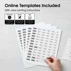 1" X 0.5" Matte White Printable Barcode Labels (100 Sheets, 16000 Stickers) 1" X 1/2" 100 Sheets