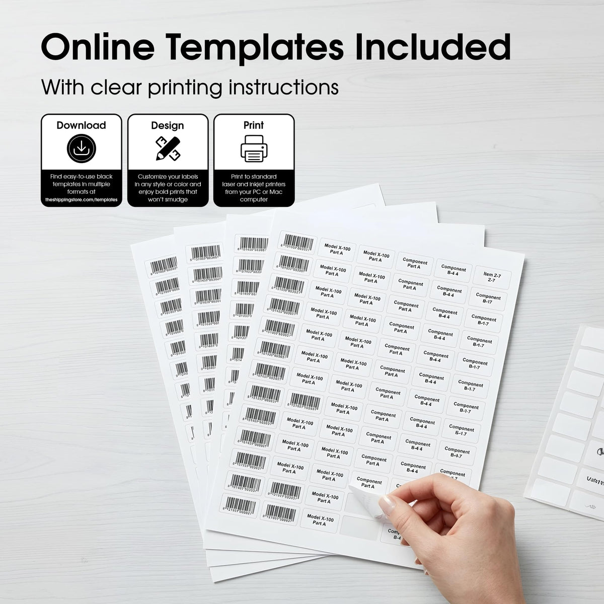 1" X 0.5" Matte White Printable Barcode Labels (100 Sheets, 16000 Stickers) 1" X 1/2" 100 Sheets