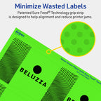 Avery® Printable Rectangle Labels, Sure Feed® Technology, 3" x 3-3/4", Neon Green Labels, Print-to-The-Edge, Laser/Inkjet Printable, 120 Total, Great for Candles and Ingredients 120 labels