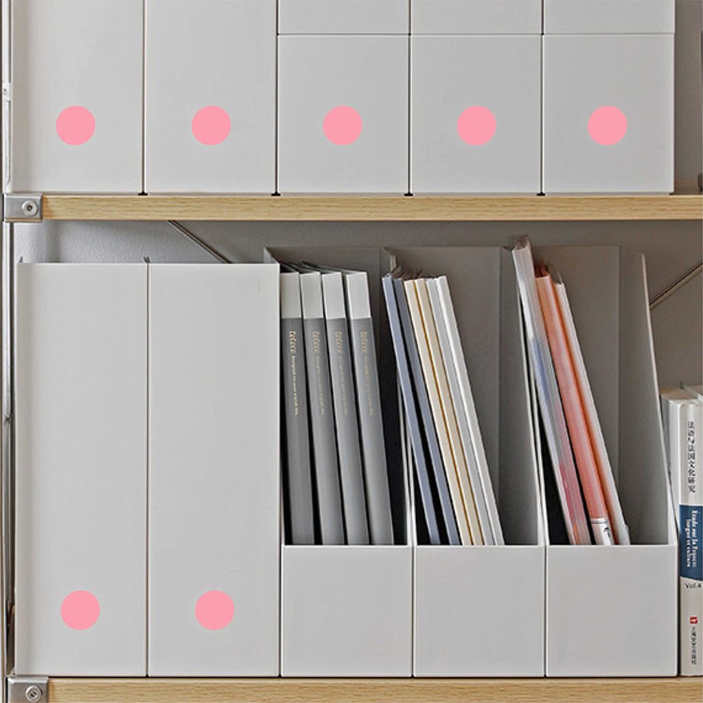 PARLAIM 0.75-inch pink round adhesive color-coding labels on a roll, 1000 stickers for office or kids organization.