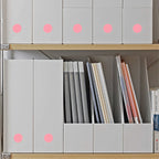PARLAIM 0.75-inch pink round adhesive color-coding labels on a roll, 1000 stickers for office or kids organization.