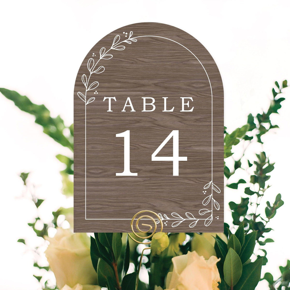 Big Dot of Happiness Rustic Wedding Table Numbers, Engagement and Anniversary Party Decor, Country Wedding Wood Centerpieces, Double-Sided 5 x 7 inches Paper Cards, Table Numbers - 1-20