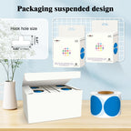 PARLAIM 2 Inch Round Adhesive Color-Code Dot Stickers,4Rolls/2000 per Rolls dots Label Dispenser Box, Circle Stickers Label Inch Coding Labels (Blue) Blue 4 Rolls-2000 Pack