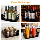 BOATWAY 6-Bottle Acrylic Coffee Syrup Organizer for Countertop