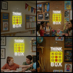 Horseneon Think Outside The Box Neon Sign Classroom Neon Light for Student