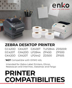 enKo 3 x 5 in 3 Rolls | 1050 Direct Thermal Address and Barcoding Labels 3 Rolls, 1050 Labels