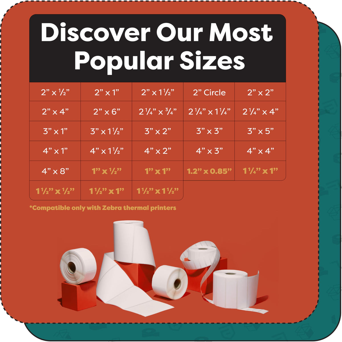 4" X 3" Direct Thermal Labels (500 Count, 1 Roll) 4" X 3"