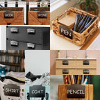 Basket Labels Clip with Plastic Storage Case &3 White Chalk board Markers for 24 Hanging Bins Pantry Organization Removable Small chalkboard Clips label Holder, Home Laundry Fabric Sorting 22PCS