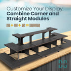 3-Tier Wooden Display Stand Bundle for Vendors, Craft Fairs, Markets, Retail
