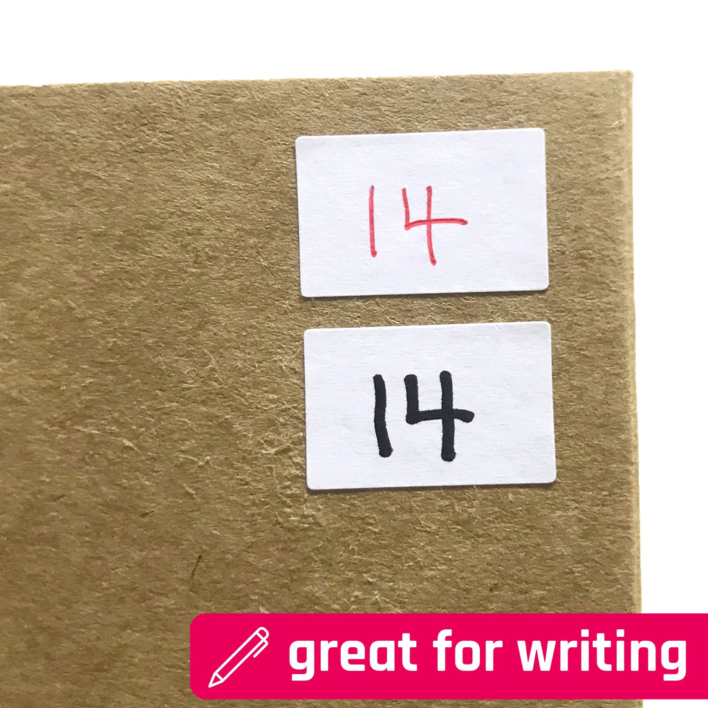 Small matte white all-purpose labels from TownStix, 0.5" x 0.3", packed in a set of 2000 stickers.
