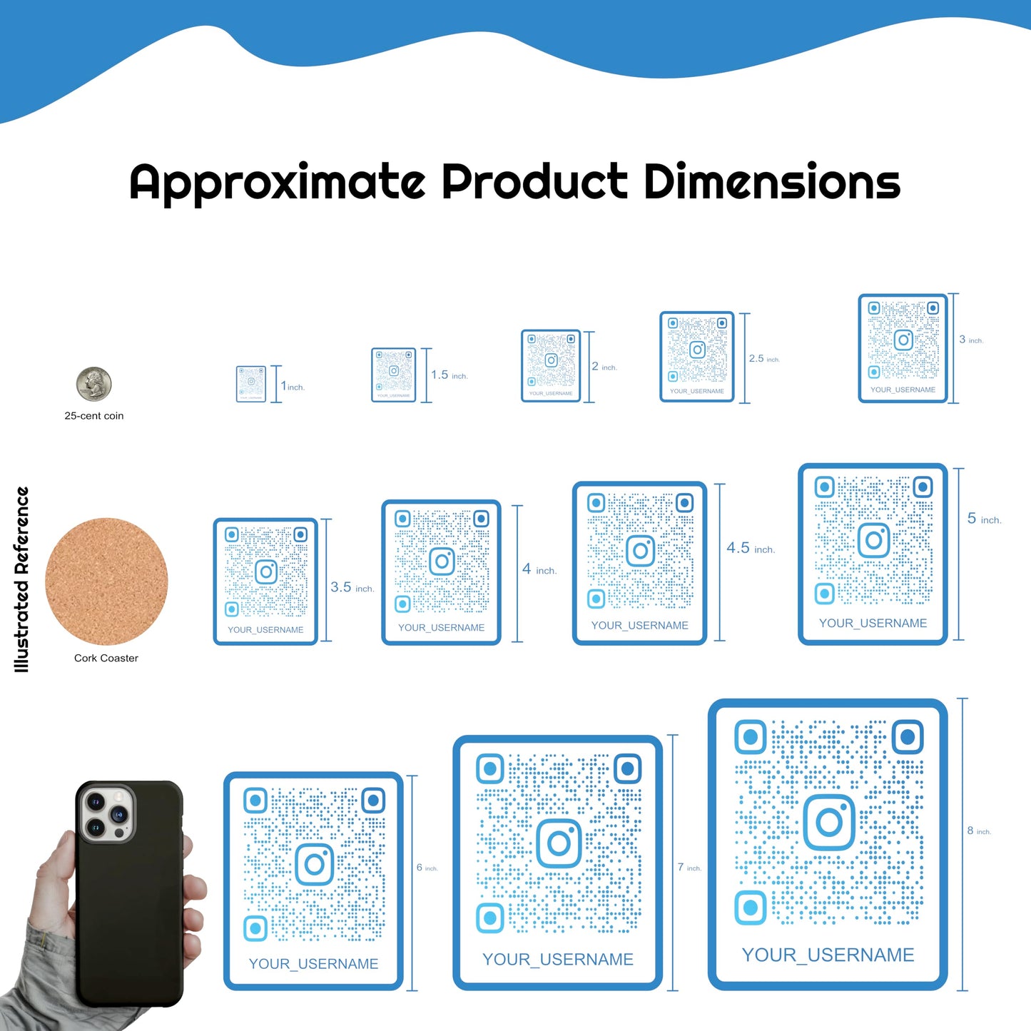 Custom Stickers QR Code and Business Stickers - Personalize Your Logo Stickers Customized Presence Customized Sticker Decals Text Name Image Photo Website UV Laminated