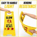 Slow Down Kids at Play Sign 24 Inch Kids at Play Safety Signs Yellow