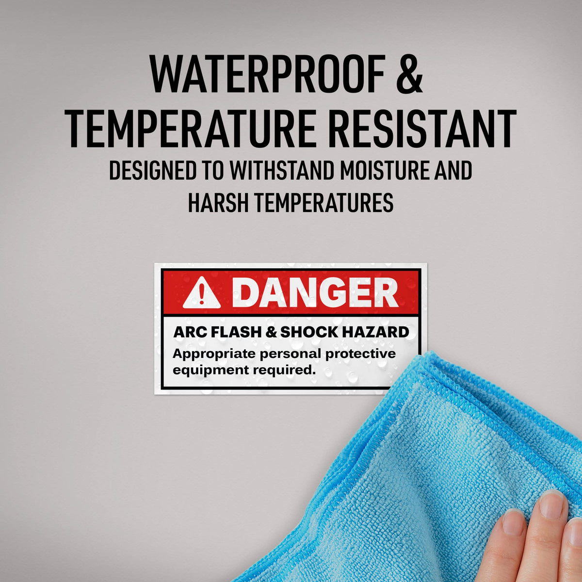 Avery Arc Flash/Danger Labels, Waterproof, UV Resistant, Preprinted, 2" x 4", 20 Warning Decal Labels 2" x 4" 20 labels
