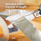 Fiskars Pro 8" PowerArc Shop Shears, Heavy Duty Serrated Utility Scissors 8" 1 Count