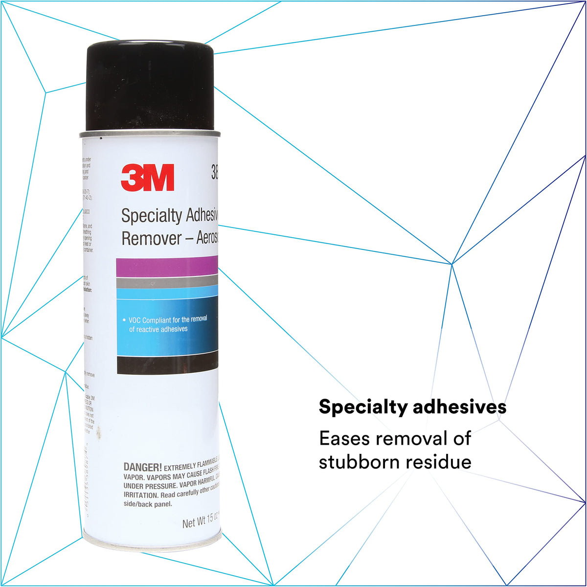 3M Specialty Adhesive Remover, 38987, Solvent-Based, Removes Reactive Adhesives, 15 fl oz 3M Specialty Adhesive Remover 15 Fl Oz (Pack of 1)