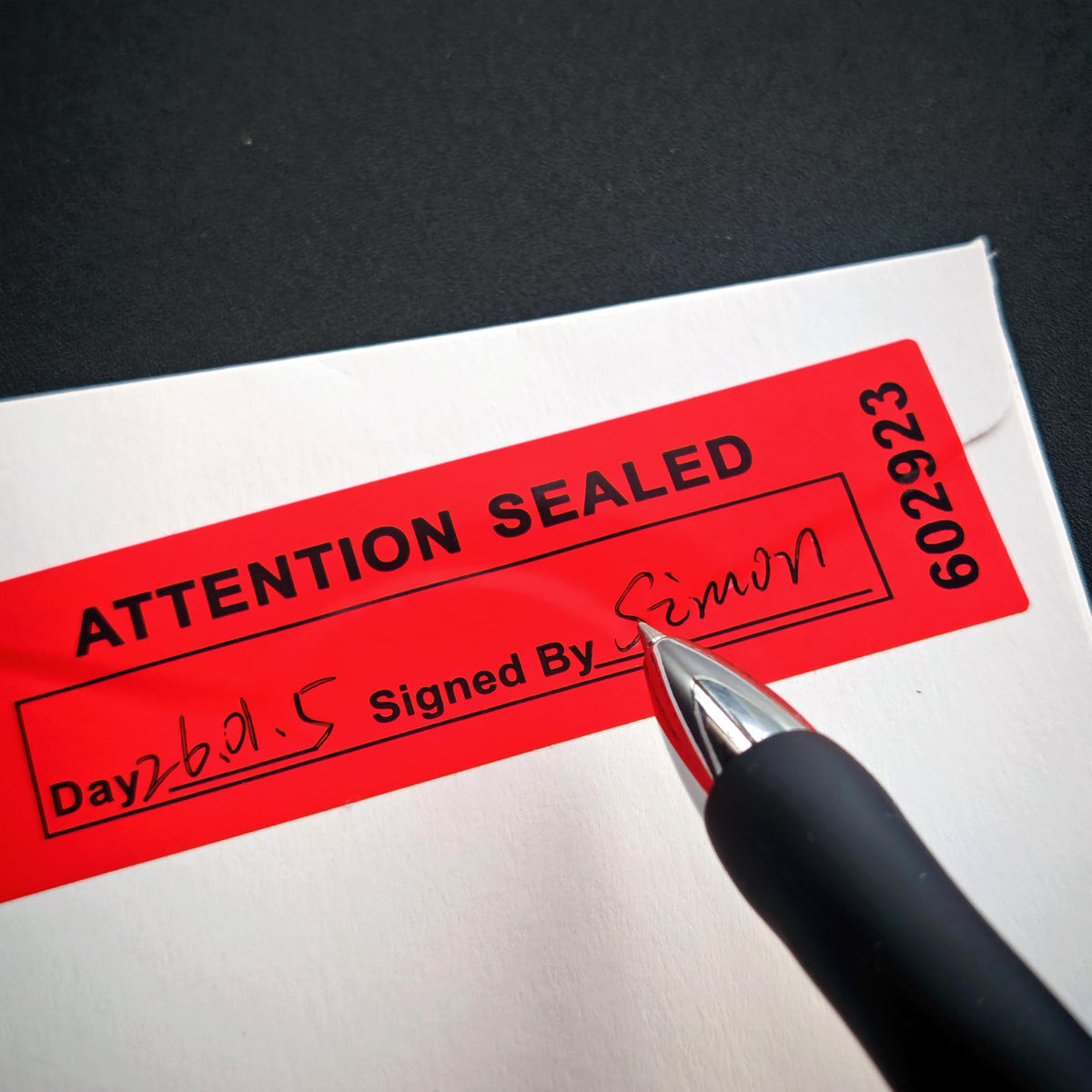320 pcs Total Transfer Tamper Evident Security Warranty Void Seals/Stickers with Serial Numbers High Security Tamper Proof for Reusable Package(1 x 3.35Inches,red) Red-320pcs