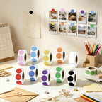 5000 PCS Colored Dot Stickers 3/4" Circle Round Color Coding Labels