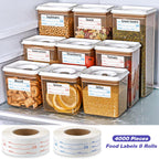 8 Rolls 4000 Pcs Removable Freezer Labels for Food Containers