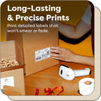 4" X 3" Direct Thermal Labels (500 Count, 1 Roll) 4" X 3"