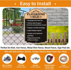 Playground Rules Sign Playground Signs Kids Children Adult Safety Traffic Sign 12x18 Inches Metal Reflective Sturdy Rust Aluminum Weatherproof Easy To Install Outdoor 2 Pack