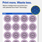 Avery® Matte White Round Labels, 1.75" Diameter, 2000 Total 2,000 labels