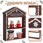 Christmas Gingerbread House Hot Cocoa Bar Wooden Storage Box