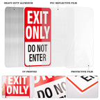 2Pack Exit Only Do Not Enter Sign 18"×12" Engineer Grade Reflective