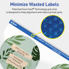Avery TrueBlock Matte White Round Labels, Sure Feed Technology, 3" Diameter, 150 Matte White Labels, Print-to-The-Edge, Laser/Inkjet Printable, Great for Packaging and Product Merchandising 150 labels