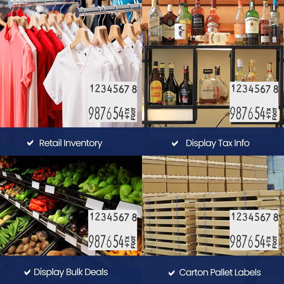 Pricing Labels for Monarch 1136 White - 14,000 Labels w/ 8 Rolls Value Pack, 1 Sleeve - Made in USA