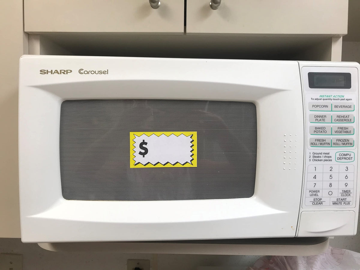 Sunburst Systems 7071 large pricemarker labels with space for writing, 75 count, used for item pricing and labeling.
