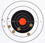 ChromaLabel 0.75-inch round target pasters for shooting and marksmanship, kraft paper, 1000 labels in dispenser box
