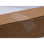 Hybsk 1x3 inch Rectangle Square Crystal Clear Retail Package Seals Circle Wafer Stickers/Transparent Labels (1x3 inch)