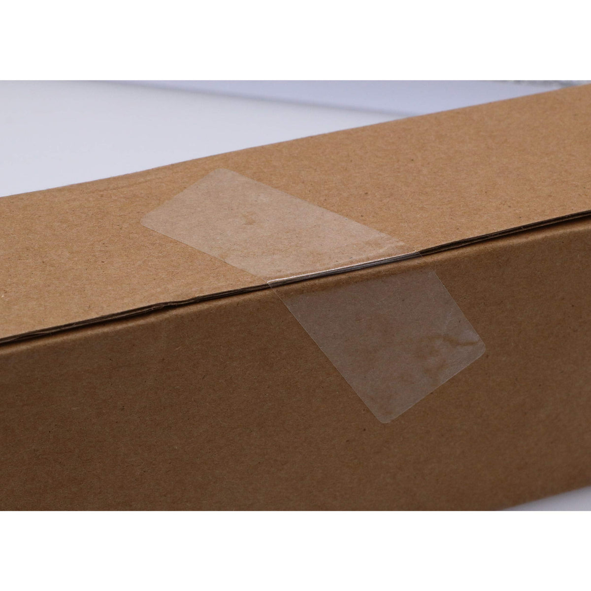 Hybsk 1x3 inch Rectangle Square Crystal Clear Retail Package Seals Circle Wafer Stickers/Transparent Labels (1x3 inch)