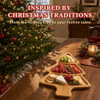 Bamboo Christmas Tree Charcuterie Board, 16.5 x 11.8 in
