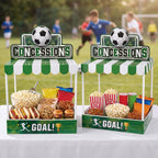 Willinglong 2 Set Soccer Party Decor Concession Treat Stand 20.5" x 12"