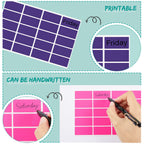Marspark 1600 Pieces Rectangular Color Coding Stickers 1.57 x 0.75 Inch