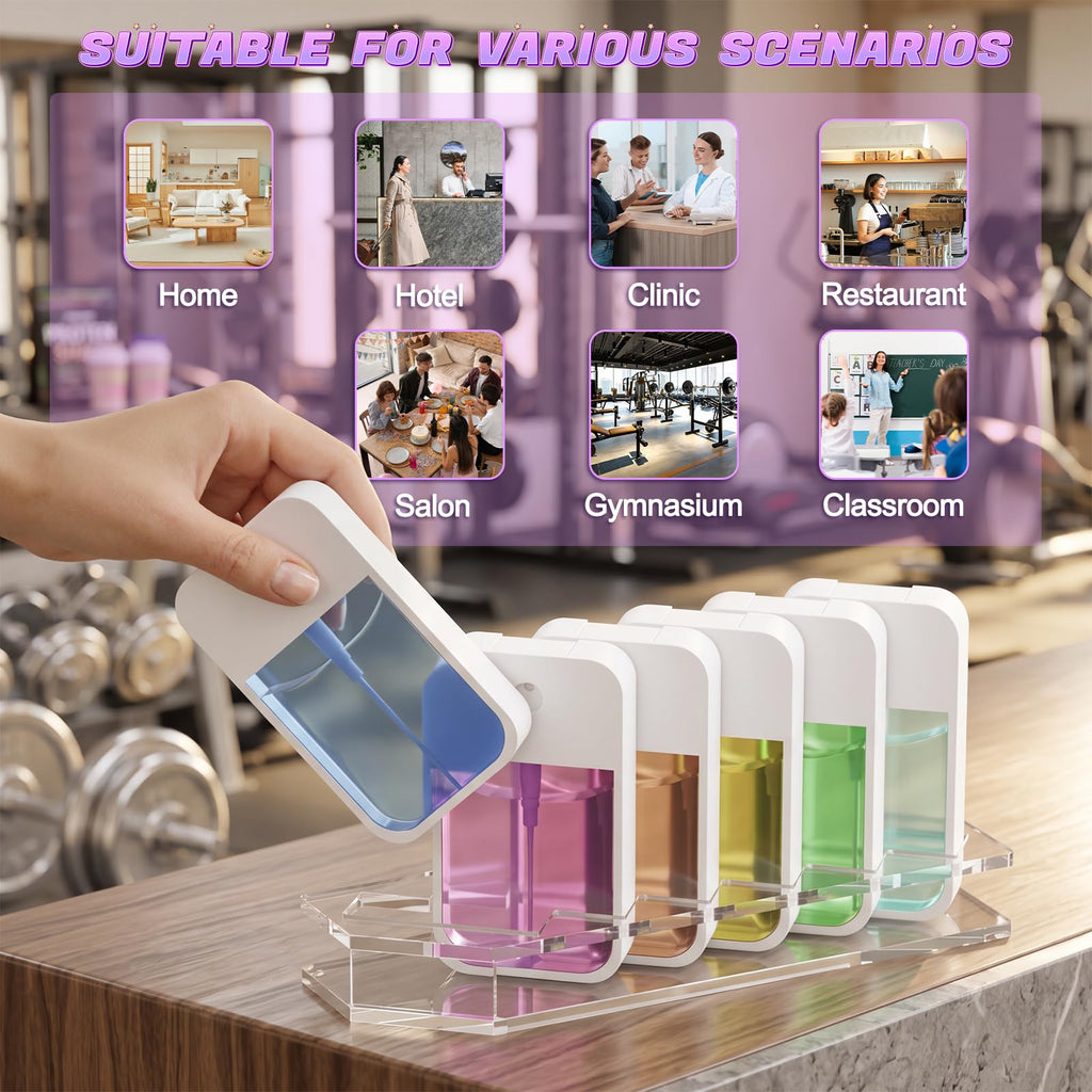 Display Stand for 6 Touchland Hand Sanitizer Spray, Storage Holder(Clear) Clear