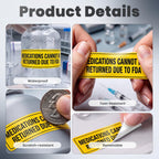 1000PCS Medications Healthcare Stickers 1.6 × 0.4 Inch