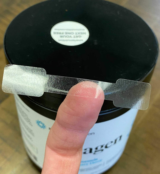 Clear Blank Tamper Evident Labels, 0.5 x 2.75 Inch 500 Total Clear Stickers - Tamper Proof Stickers, Ideal for Food Delivery, Food Packaging, Envelope Seals, Product Protection