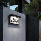 Solar House Numbers for Outside, Address Plaques for House Waterproof Daylight White