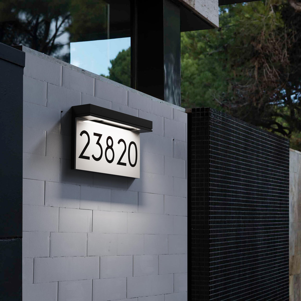 Solar House Numbers for Outside, Address Plaques for House Waterproof Daylight White