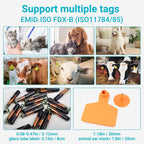 Pet Microchip Scanner Dual Frequency OLED 128 Records