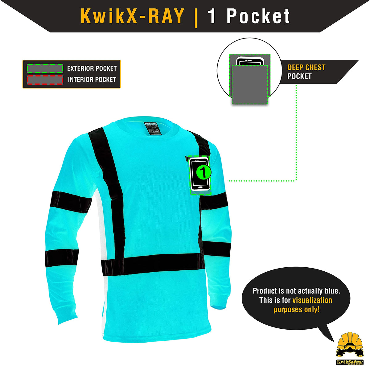KwikSafety - Charlotte, NC - Operator Long Sleeve Safety Shirts [Solid Reflective Tape] Class 3 ANSI Tested OSHA X-Large Basic Tape | Orange