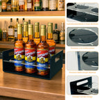 BOATWAY 6-Bottle Acrylic Coffee Syrup Organizer for Countertop