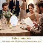 Scalloped Wedding Table Numbers, Banquet Table Numbers 1-20 Decor