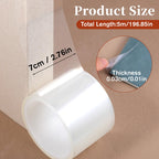 3" x 16.5Ft Book Repair Tape Archival Safe Acid-Free Clear Book Repair Tape Transparent Books Binding Tapes No Residue Strong Waterproof Adhesive for Libraries Textbook Photo Album Removable Tapes