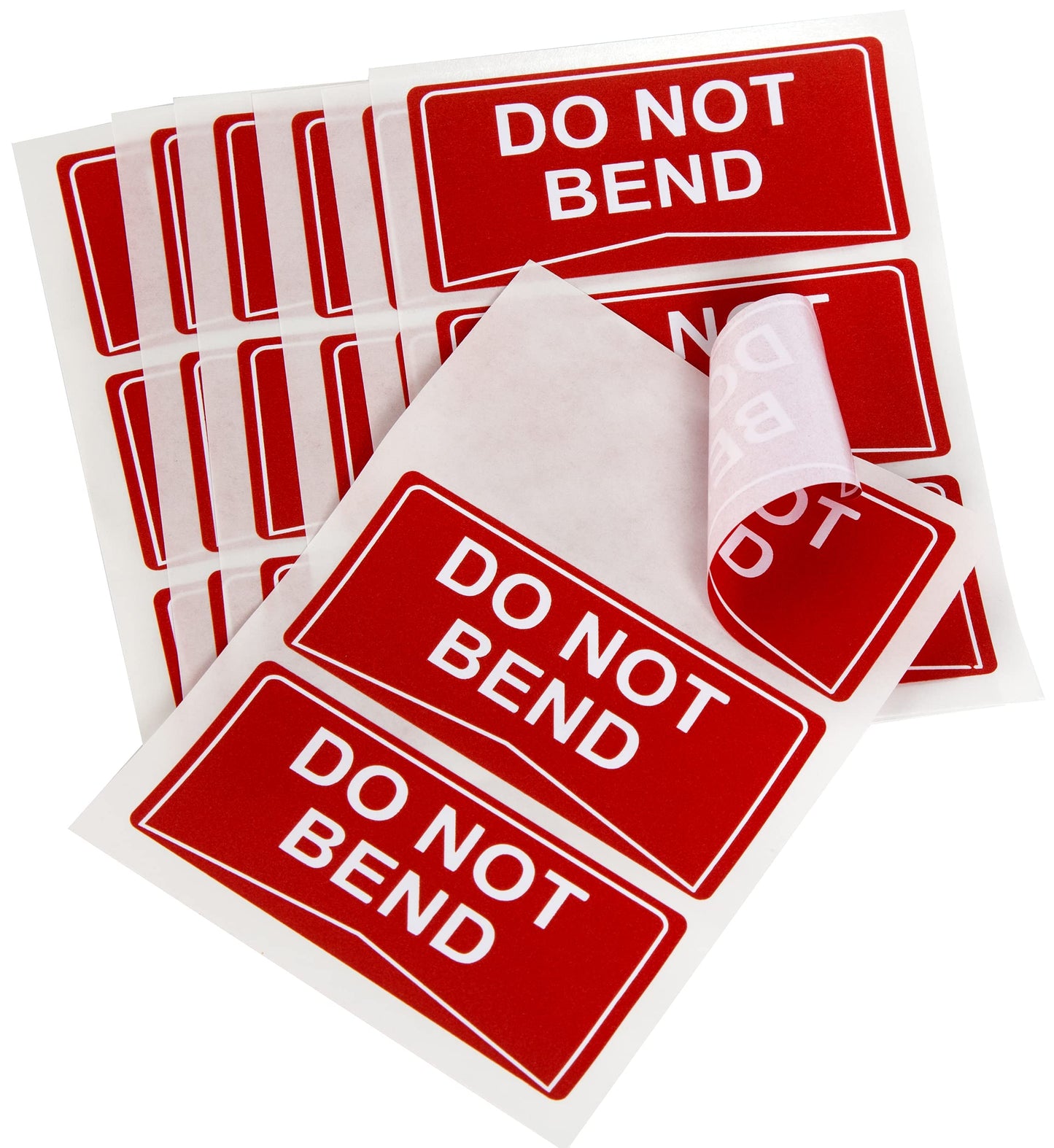 Do Not Bend Label Stickers Self Adhesive Medium Size - Pack 21