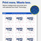 Avery® Matte White Square Labels, 2" x 2", 300 Total 300 labels