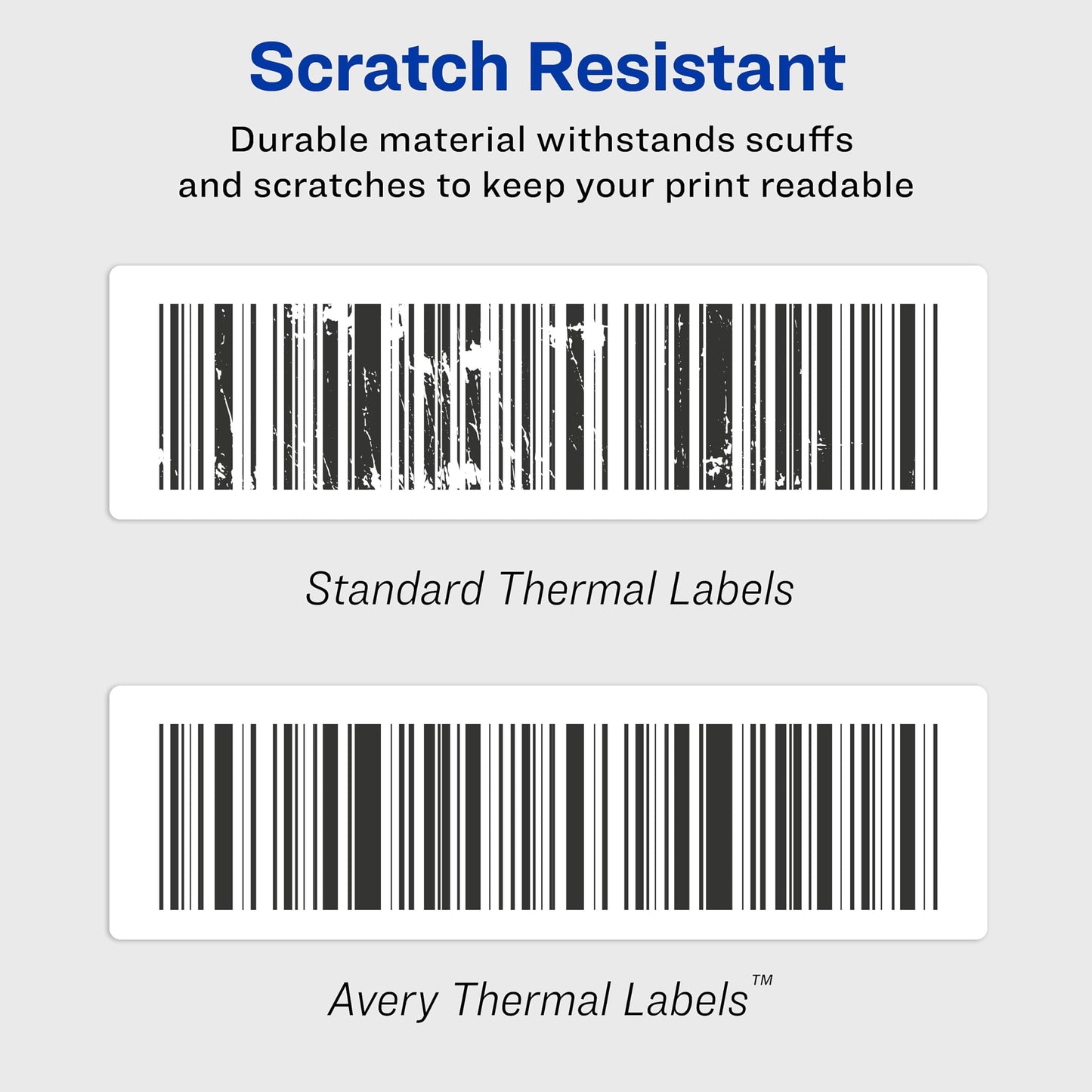 Avery Direct Thermal Address Labels, 1-1/8" x 3-1/2", Clear, Comparable to DYMO 30254, 1 Roll of Labels, 120 Printable Labels Total (4151)